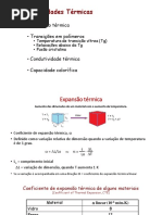 Capítulo 3 Propriedades Térmicas