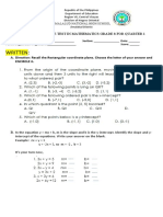 2nd Summative TEST IN MATH 8 2020