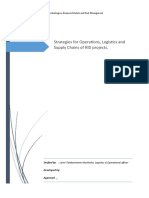 Institutional Strategy For Operations, Logistics and Supply Chain of RID Projects Within The University.