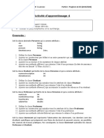 Activité D'apprentissage 4