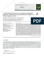 A Mixed-Methods Approach To Investigating Motivationalregulation Strategies and Writing Proficiency in English As Aforeign Language Contexts