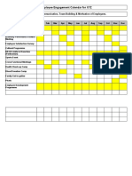 Employee Engagement Calendar For XYZ: Calender For Communication, Team Buliding & Motivation of Employees