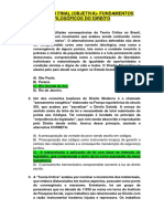 Avaliação Final (Objetiva) - Fundamentos Filosóficos Do Direito