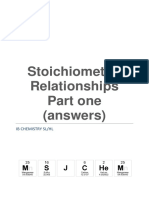 Topic 1 - Stoichiometric Relationships - Part 1 - Answers