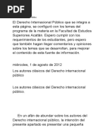 Derecho Internacional Público