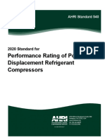 AHRI Standard 540 (I-P and SI) 2020 Standard For Performance Rating of Positive Displacement Refrigerant Compressors and Compressor Units