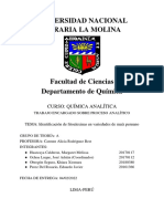 Planteamiento de Un Problema Analítico - Química Analítica