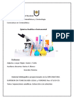 3.separaciones Analíticas. Extracción Con Solventes. Material de La Diplomatura Superior en Toxicologia Legal y Forense