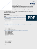 International Commercial Terms: Main Groups