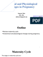 Physical and Physiological Changes in Pregnancy