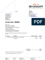 Invoice No. 386809: Endor AG