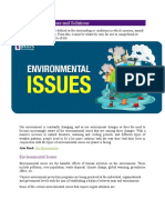 Environmental Issues and Solutions