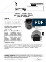 GX610K1 - GX620K1 - GX670 GXV610K1 - GXV620K1 - GXV670 Low Oil Pressure