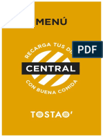 Tostao Central Menu