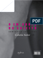 O Em-Corpo Do Sujeito - Colette Soler