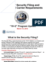 Importer Security Filing and Additional Carrier Requirements