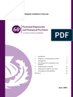 Postnatal Depression and Puerperal Psychosis: Scottish Intercollegiate Guidelines Network