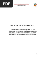 1-Informe Técnico Diagnóstico Cetpro La Unión Con Código de Local 414868