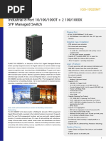 Industrial 8-Port 10/100/1000T + 2 100/1000X SFP Managed Switch