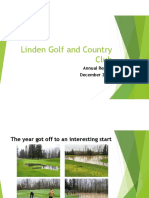 Linden Golf and Country Club: Annual Report December 2020