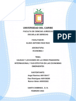 Causa y Lecciones de La Crisis - Trabajo Final