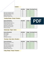 (6 Day - Advanced) Vince Gironda 8x8 Split Workout Routine Spreadsheet