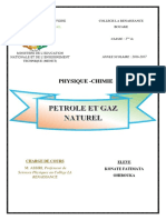 Expose Petrole Et Gaz Naturel