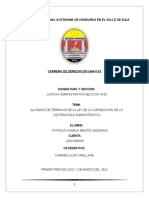 Glosario de Términos de La Ley de La Jurisdiccion de Lo Contencioso Administrativo