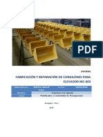 Informe - Fabricacion y Reparación de Cangilones