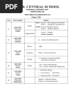 Class VII - PA - 4 SYLLABUS