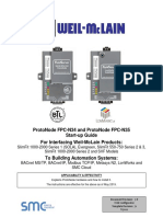 Protonode Fpc-N34 and Protonode Fpc-N35 Start-Up Guide For Interfacing Weil-Mclain Products