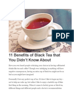 11 Benefits of Black Tea That You Didn'T Know