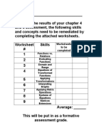 4-6 Remediation Function Worksheets