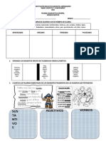 Prueba Diagnostica Español Grado Sexto