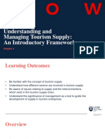 Understanding and Managing Tourism Supply: An Introductory Framework