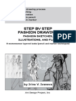 Step by Step Fashion Drawing Fashion Sketches Illustrations and Flats