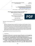 Requirements of Organization For Soft Skills As An Influencing Factor of Their Success