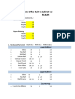 Tables: Home Office Built-In Cabinet Calculator and Plans