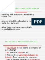 Meaning of Advertising Budget