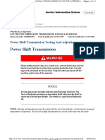 Power Shift Transmission Testing and Adjusting