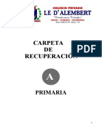 Carpeta de Recuperación - 6to Primaria