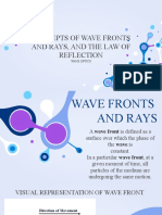 Concepts of Wave Fronts and Rays, and The Law of Refraction