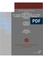 Assignment On "5G Antenna Design Techniques For Mobile Terminal Communication Challenges & Solutions"