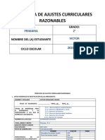 Ajustes Razonables, Propuesta Nombre Propio