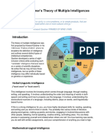 Theory of Multiple Intelligences