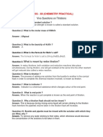 Viva Questions On Titrations XII