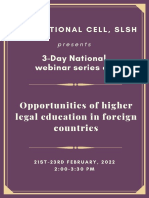 International Cell, SLSH: 3-Day National Webinar Series On