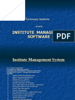 Institute Management Software Presentation