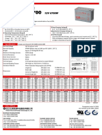 XPL Series: Valve Regulated Lead Acid Battery