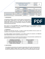 INFORME No Presentación de Portafolio